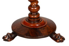 William IV Rosewood Candle Stand
