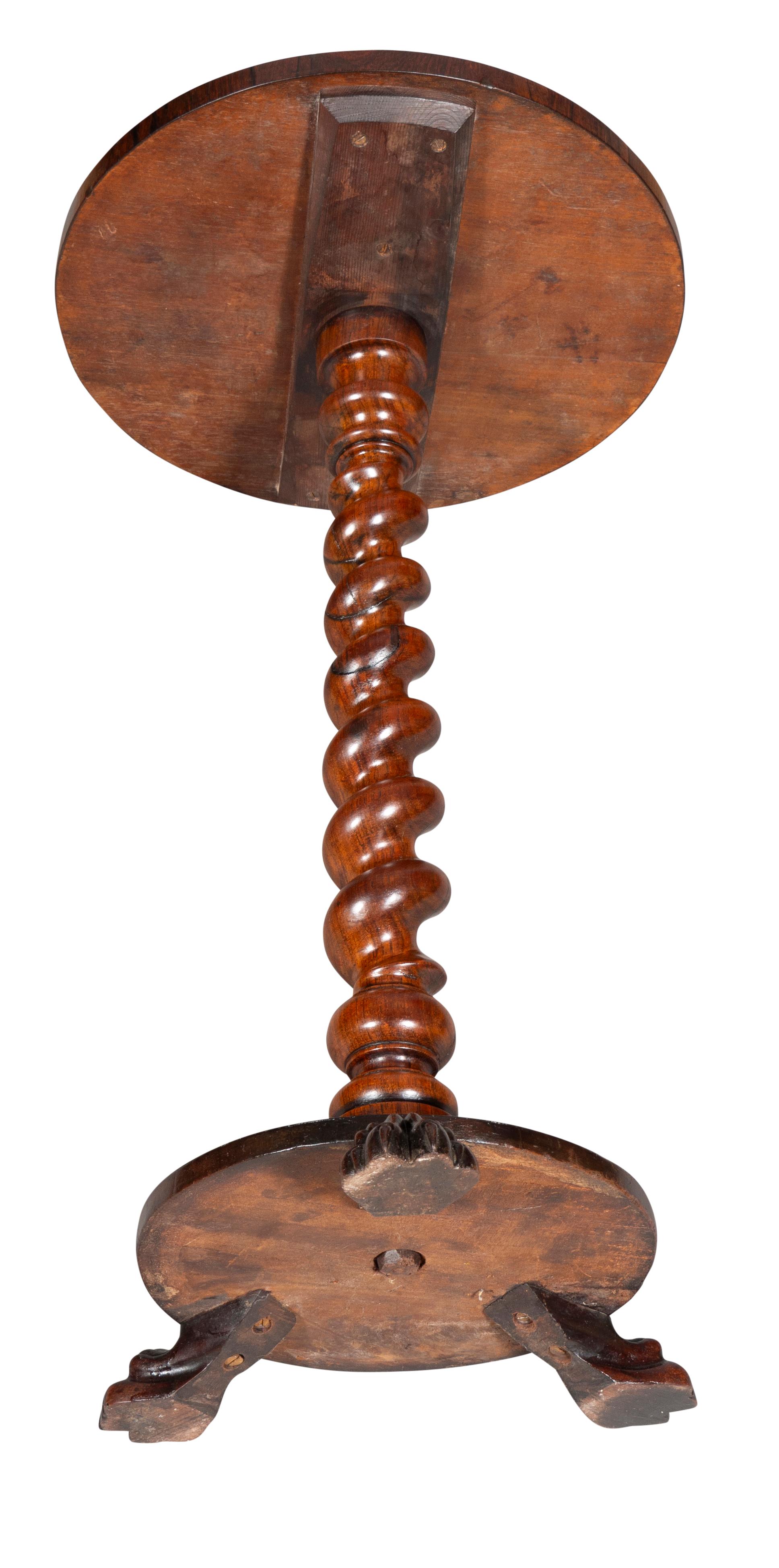 William IV Rosewood Candle Stand For Sale 3
