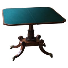 William IV Rosewood Card Table c1835