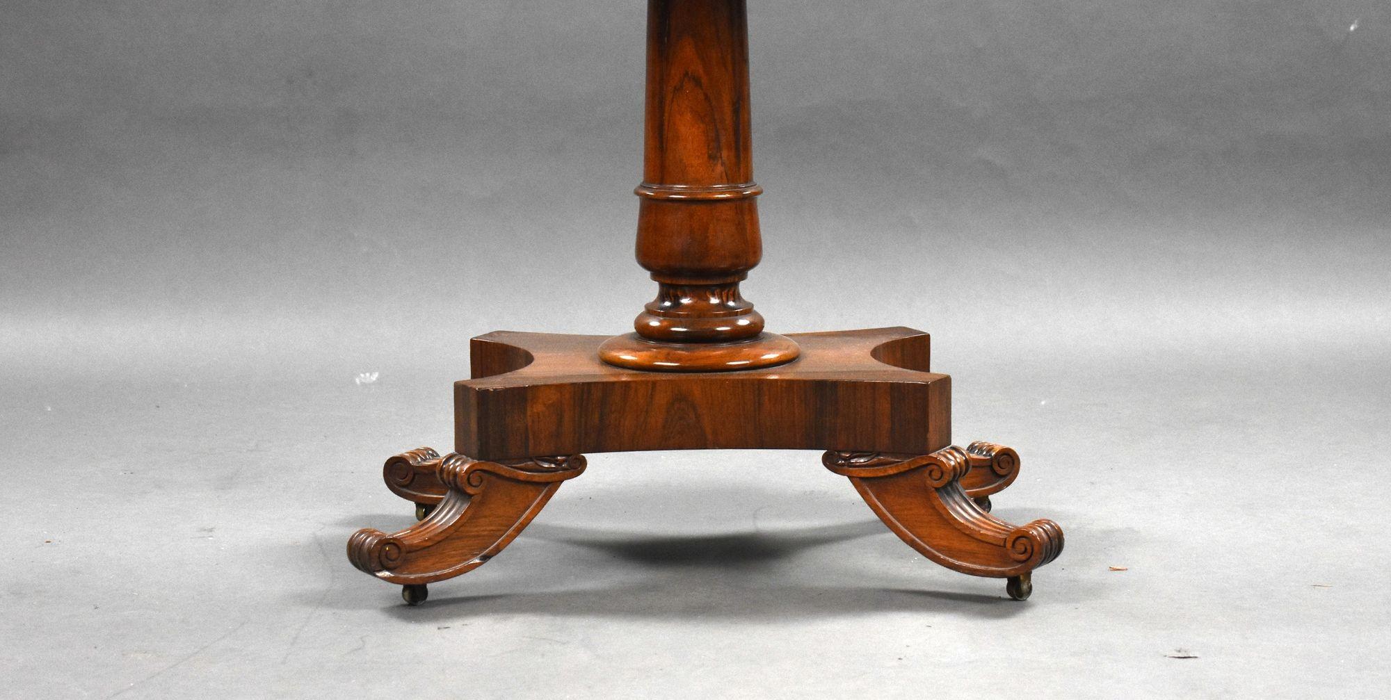 19th Century William IV Rosewood Card Table For Sale