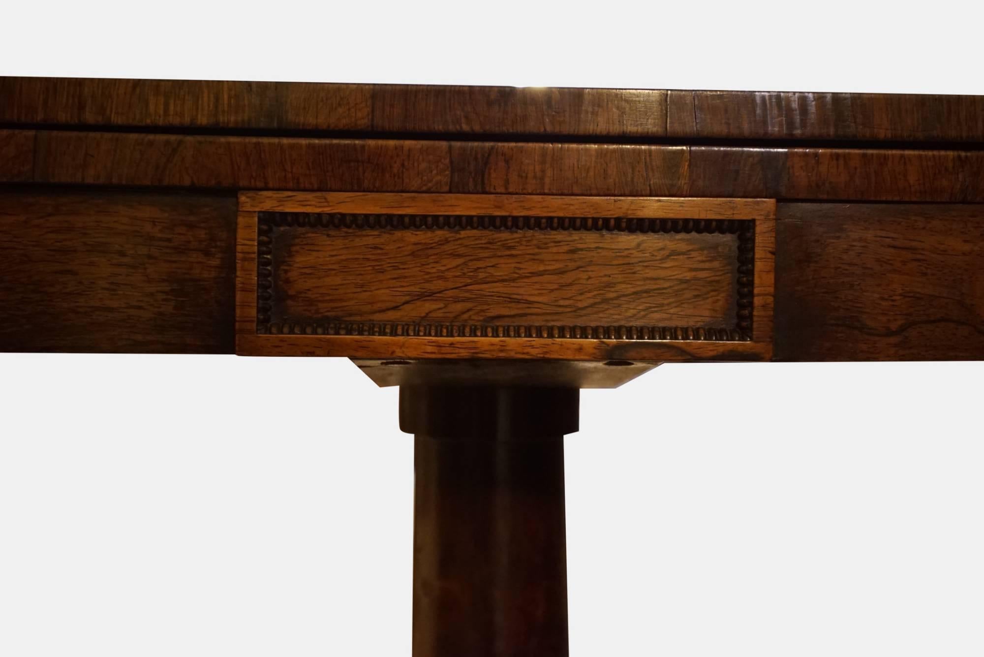 William IV Rosewood Card Table 1