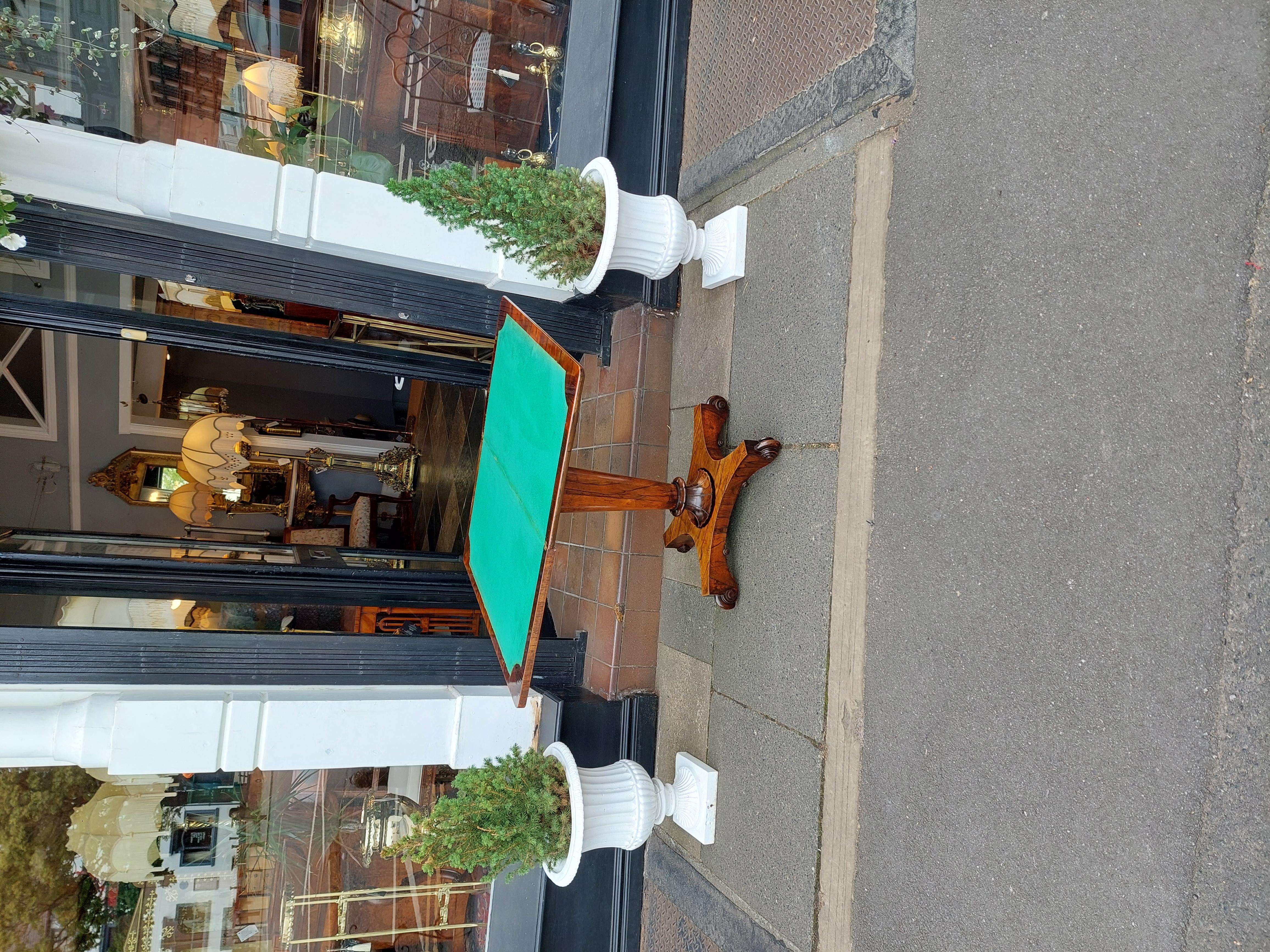 Table à cartes William IV en bois de rose en vente 3