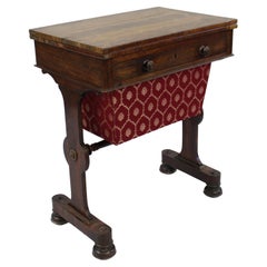 William IV Rosewood Card & Works Table