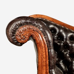 William IV Rosewood Chaise Longue Attributed to Gillows