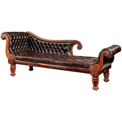 William IV Rosewood Chaise Longue Attributed to Gillows