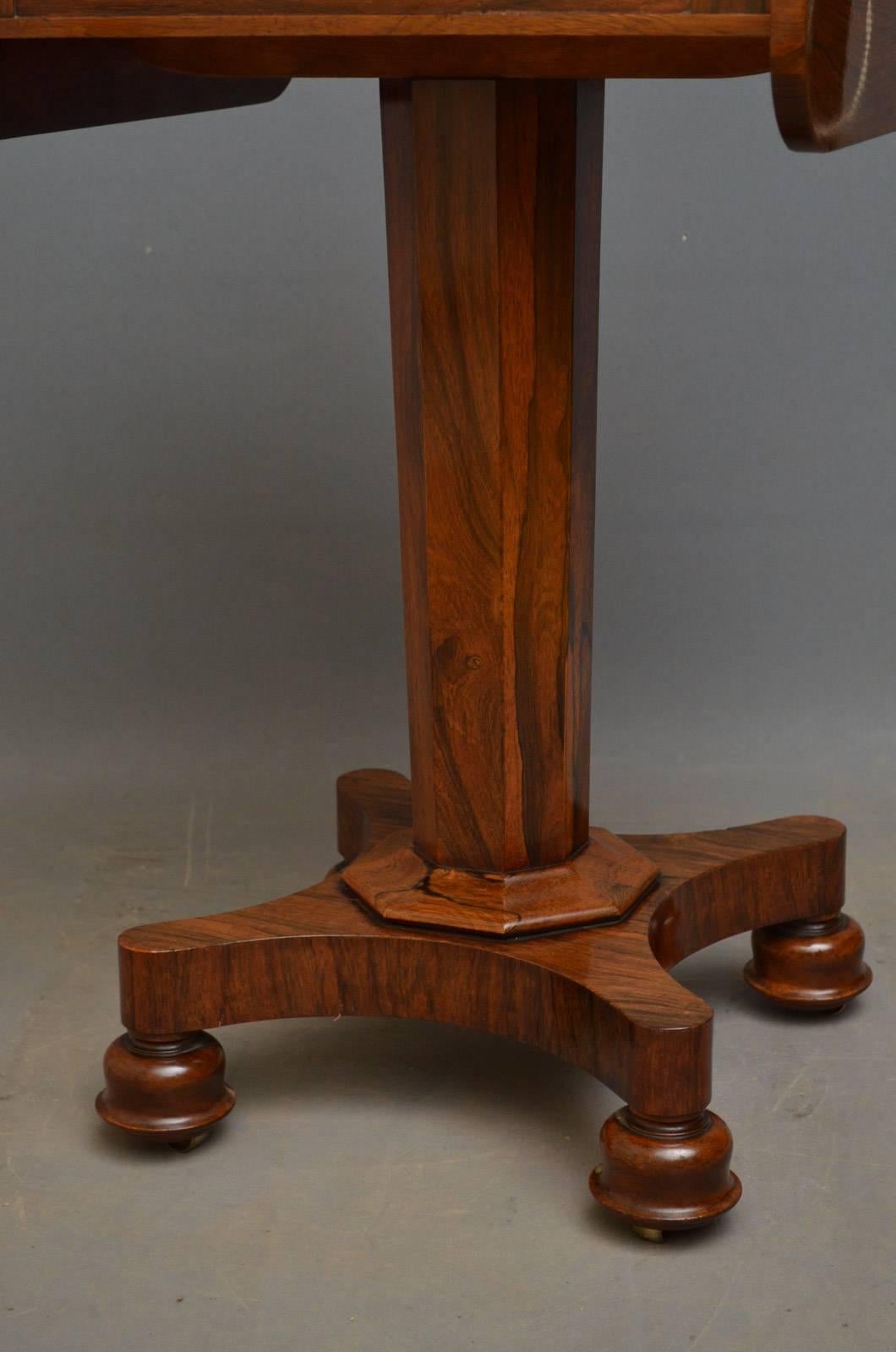 William IV Rosewood Chess Table 6