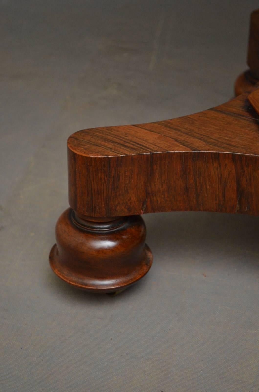 William IV Rosewood Chess Table 8