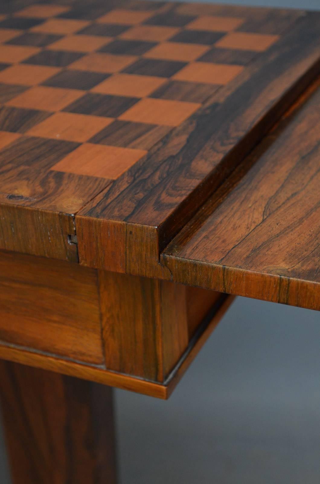 William IV Rosewood Chess Table 4