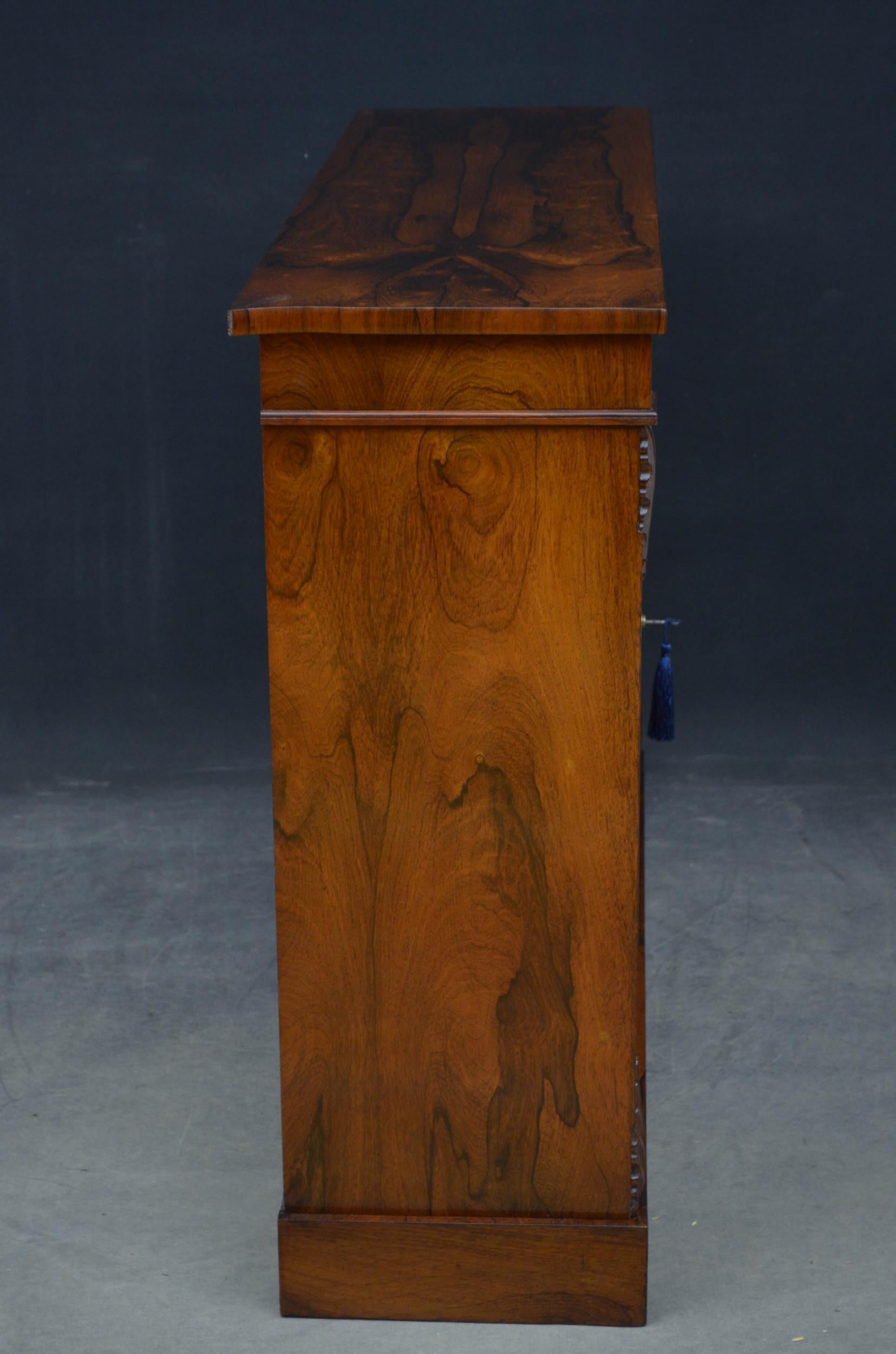 William IV Rosewood Chiffonier / Bookcase 11