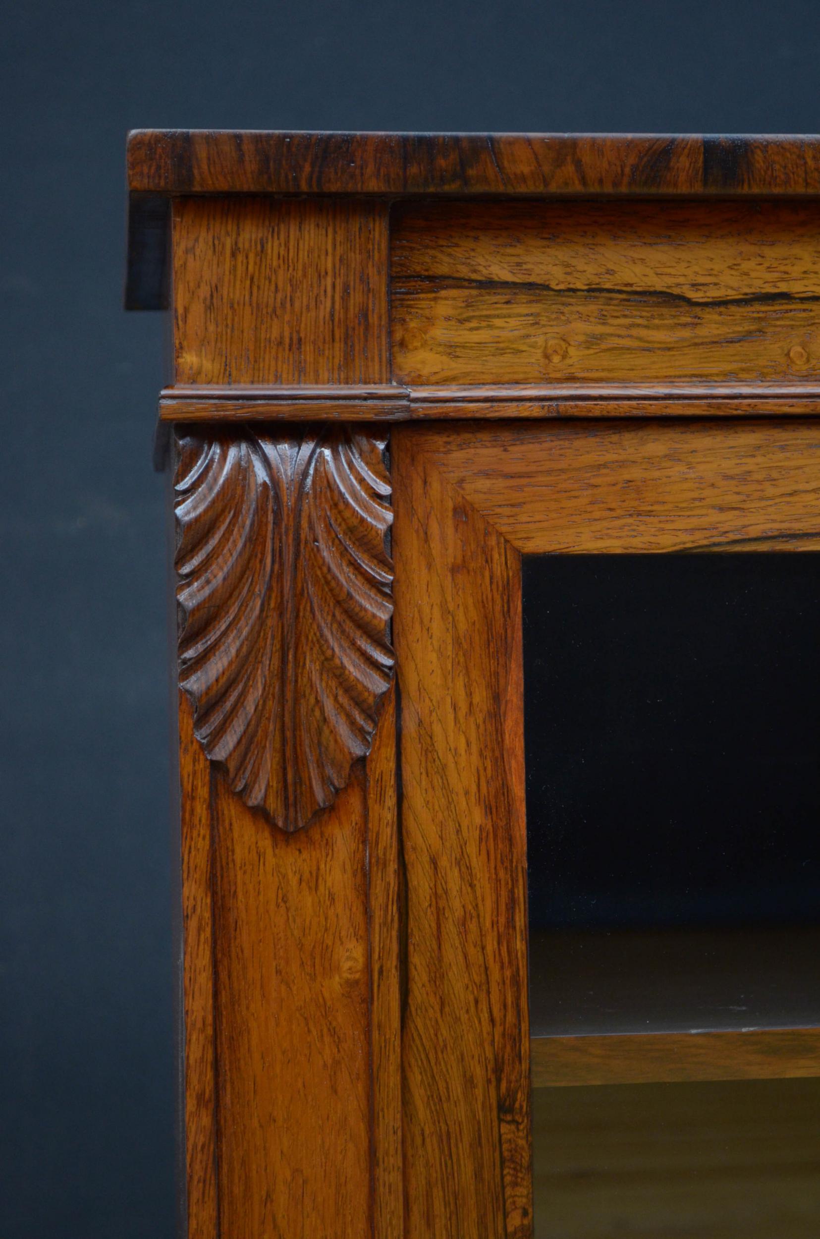 William IV Rosewood Chiffonier / Bookcase 3