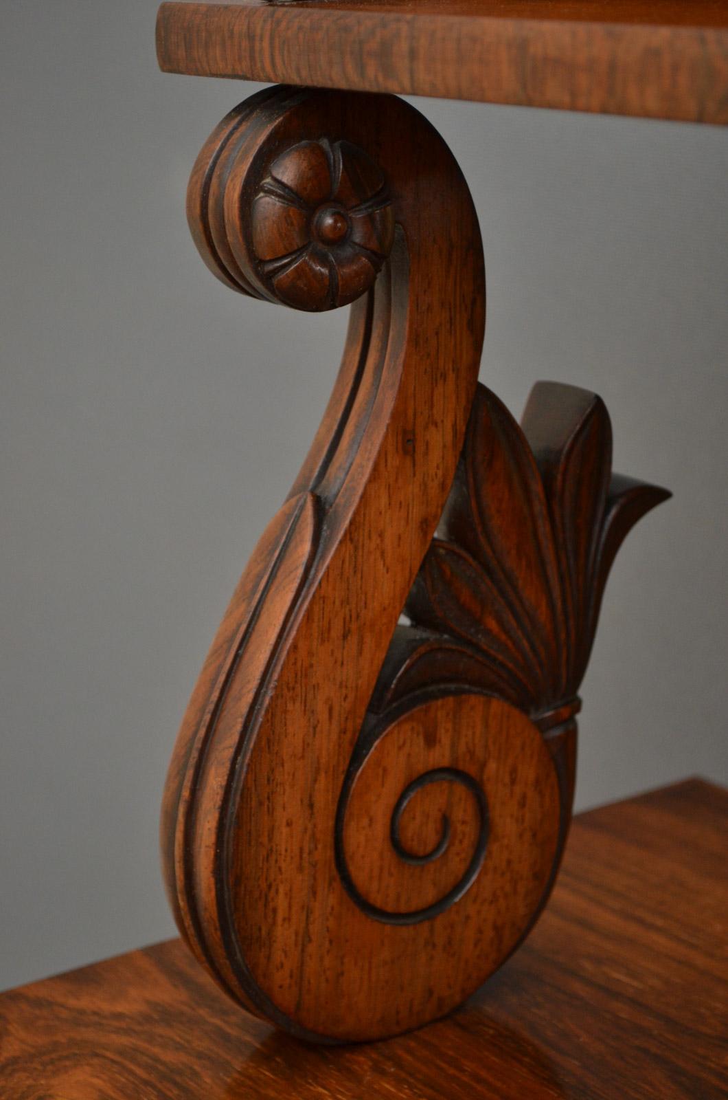 English William IV Rosewood Chiffonier Sideboard