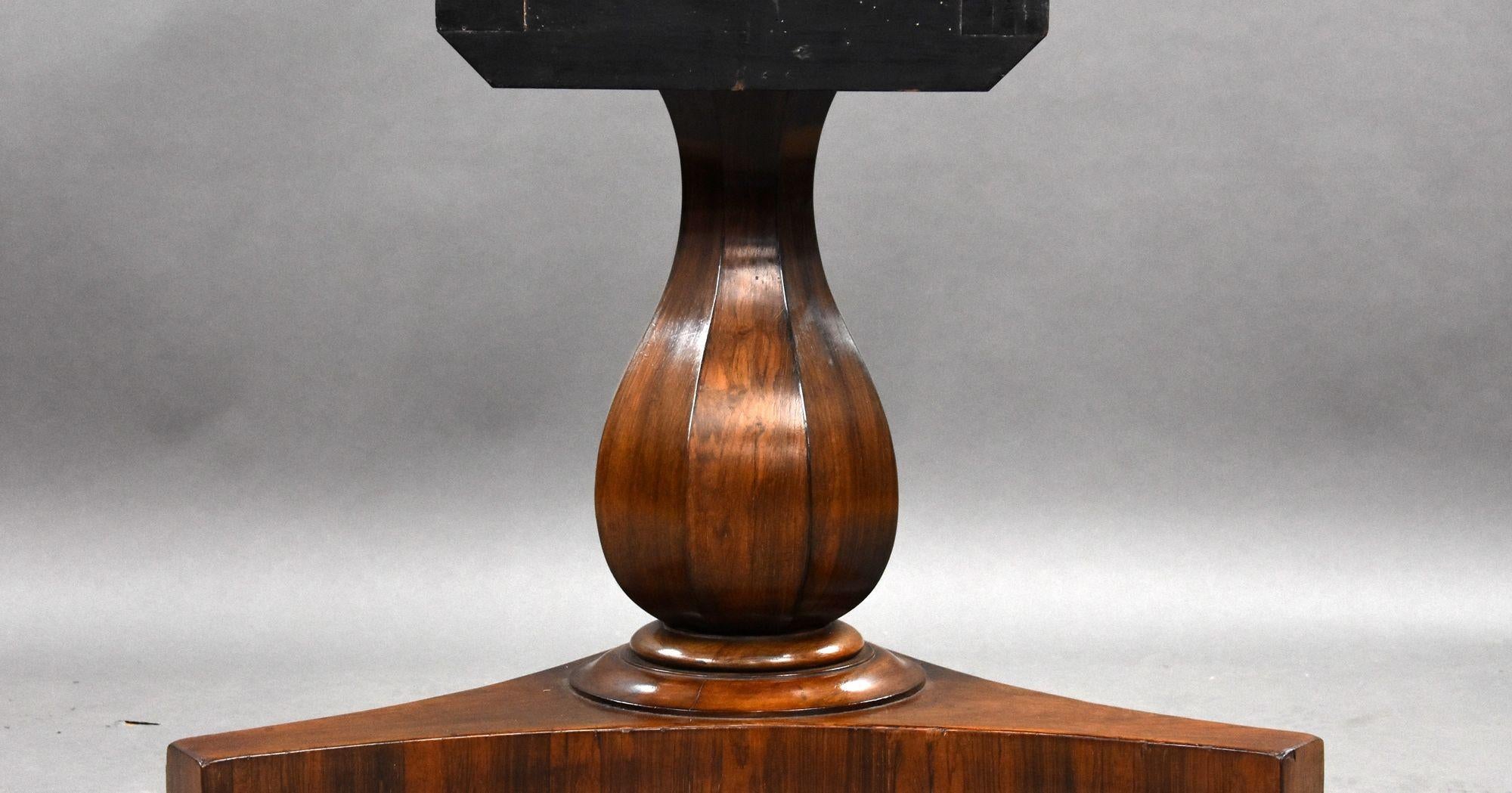 William IV Rosewood Circular Breakfast Table For Sale 1