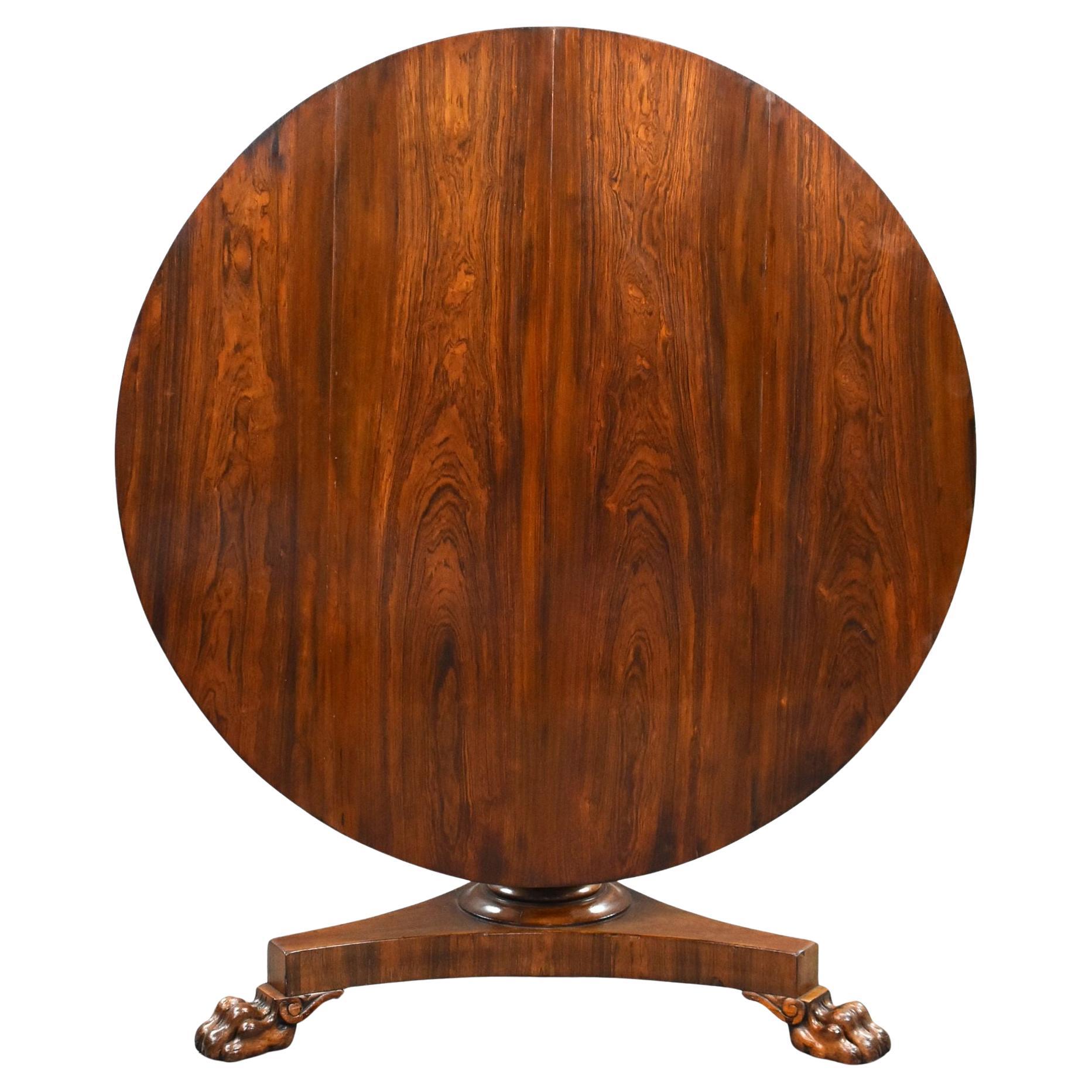 William IV Rosewood Circular Breakfast Table