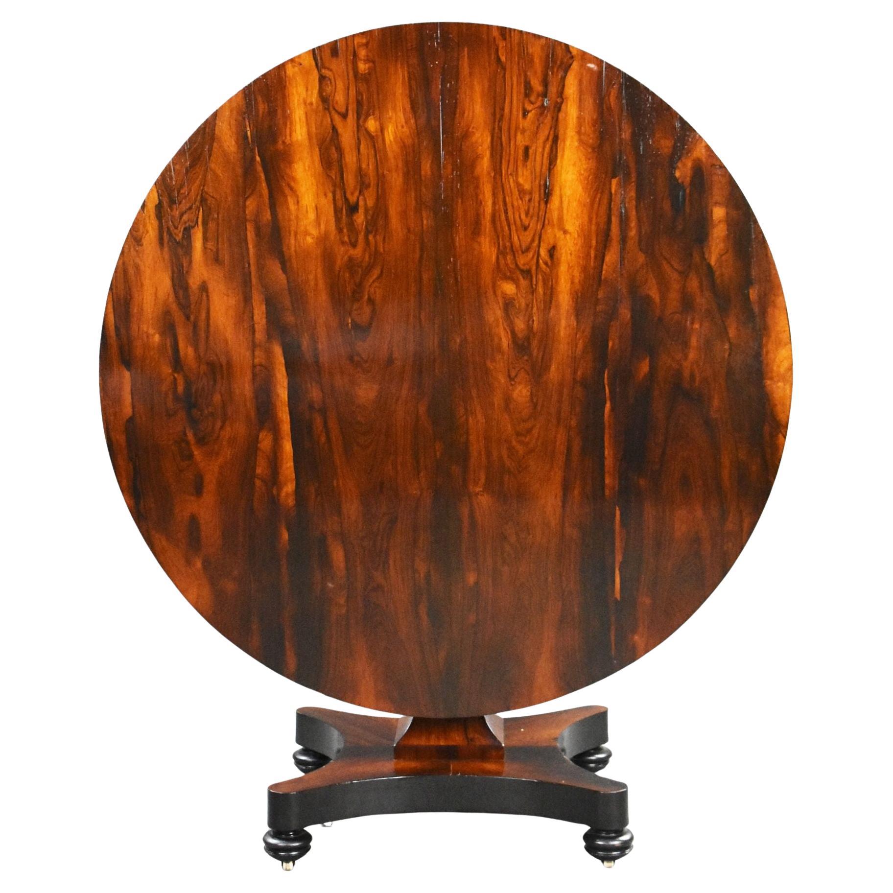 William IV Rosewood Circular Breakfast Table For Sale