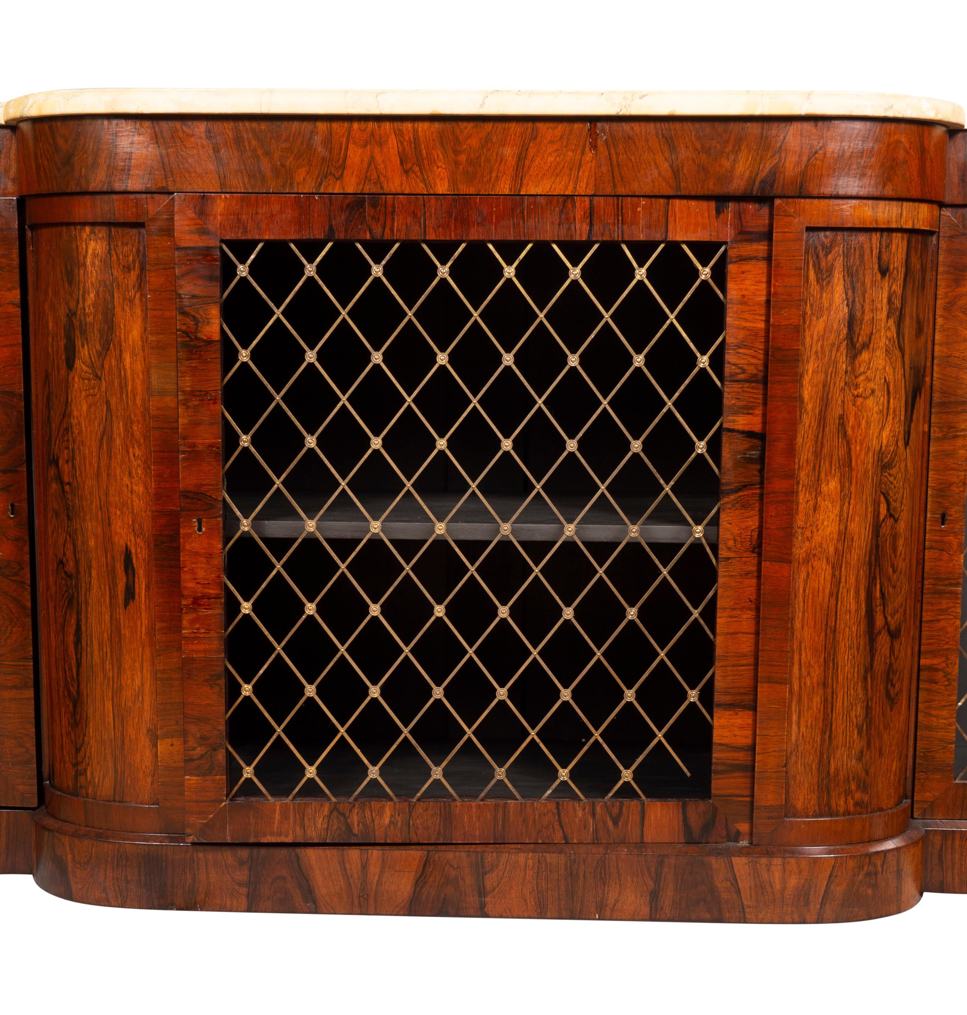 William IV Rosewood Credenza For Sale 7