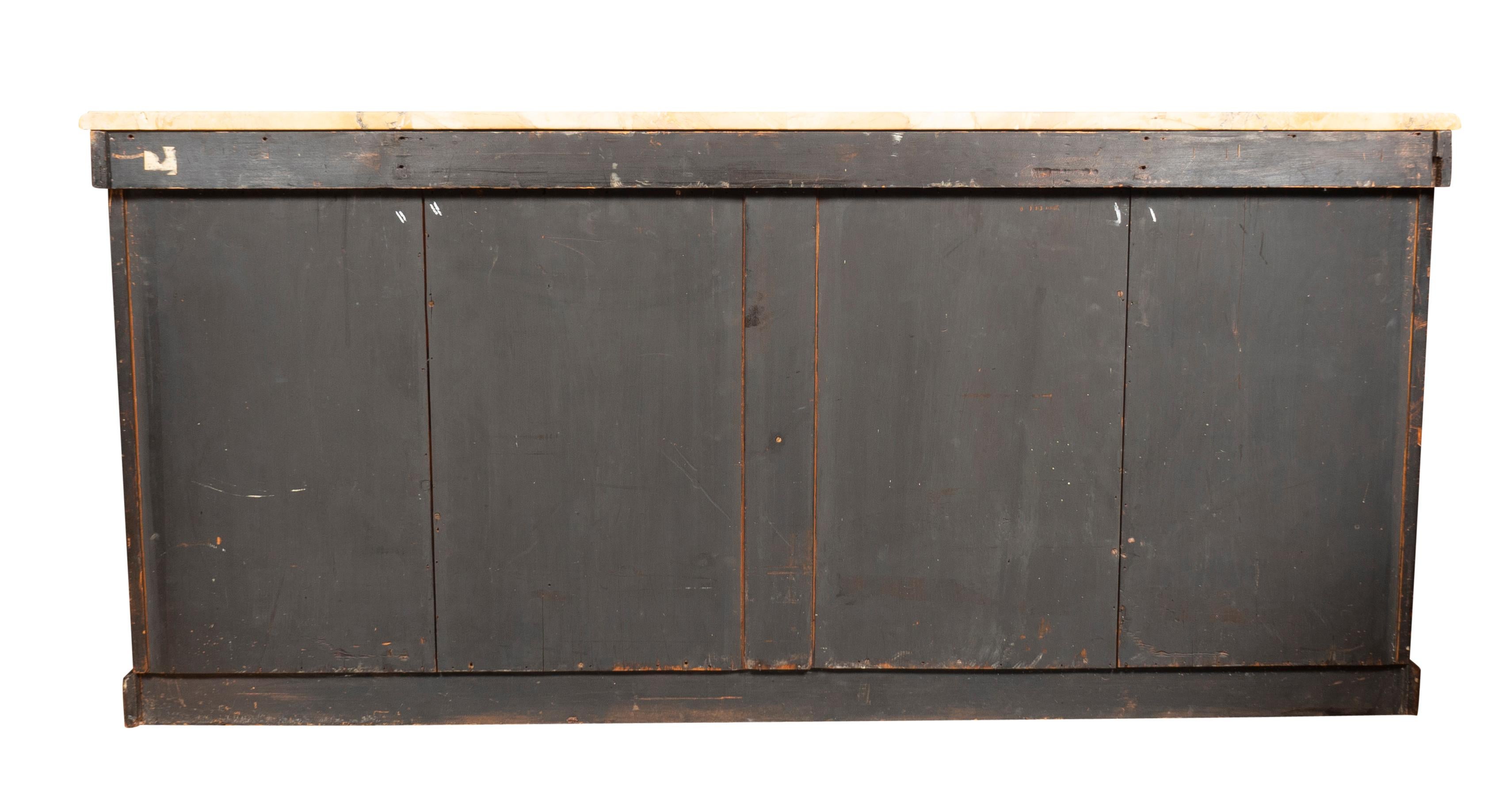 Brass William IV Rosewood Credenza For Sale