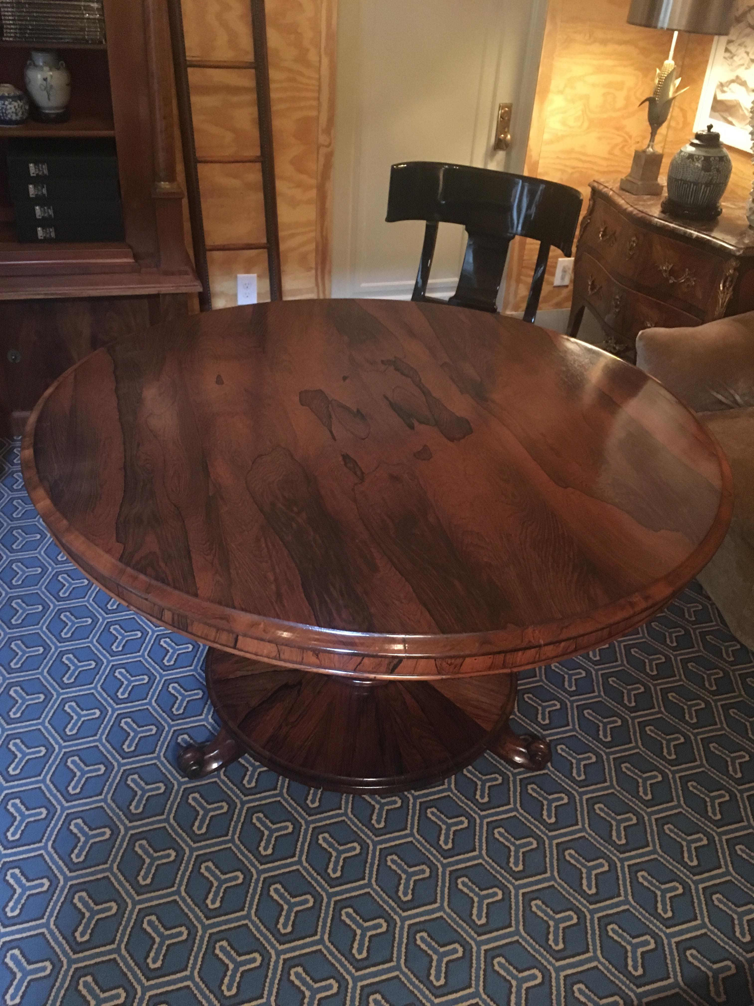 William IV Rosewood Dining, Centre Table 6