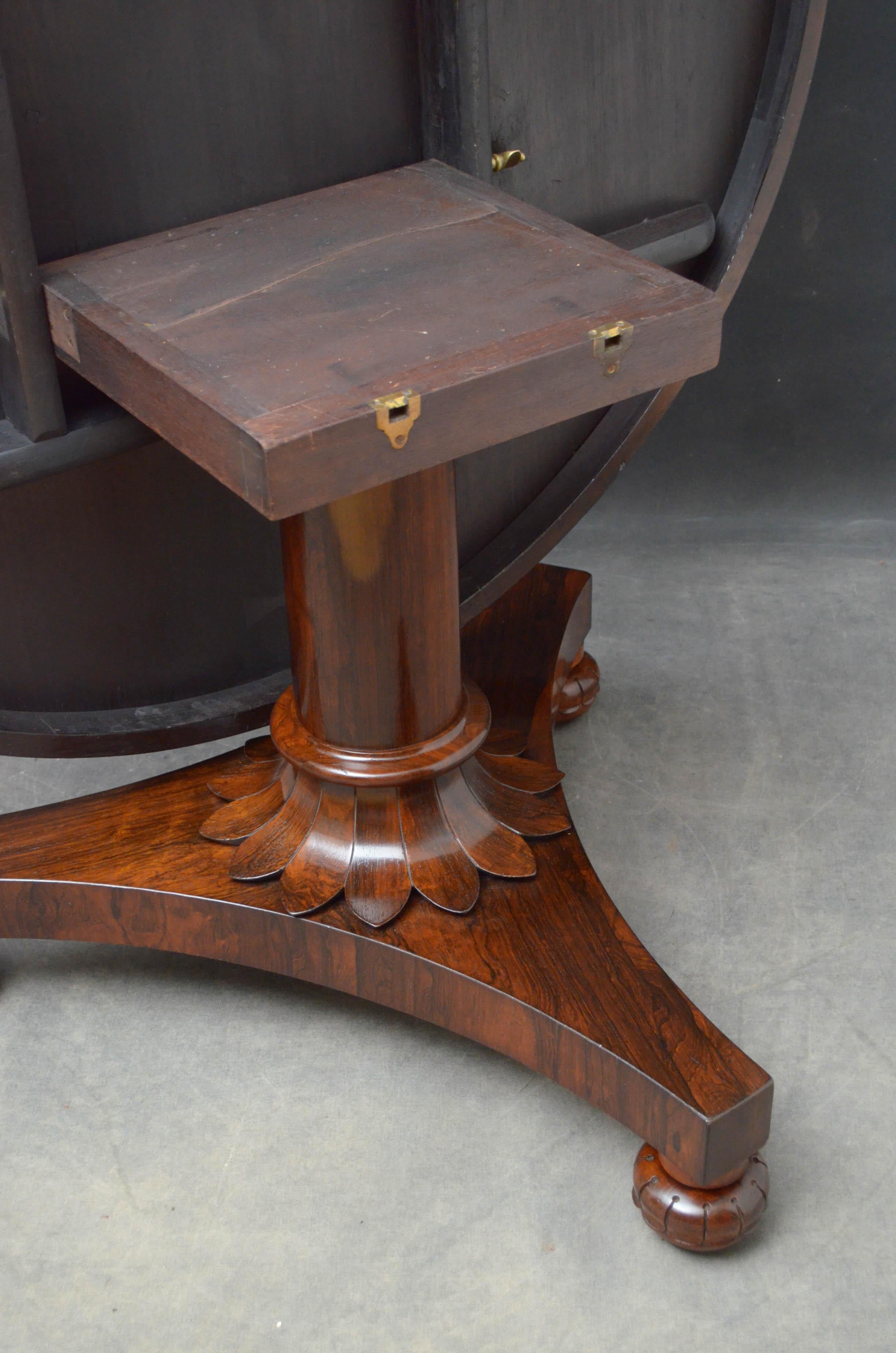 William IV Rosewood Dining Table Centre Table 3
