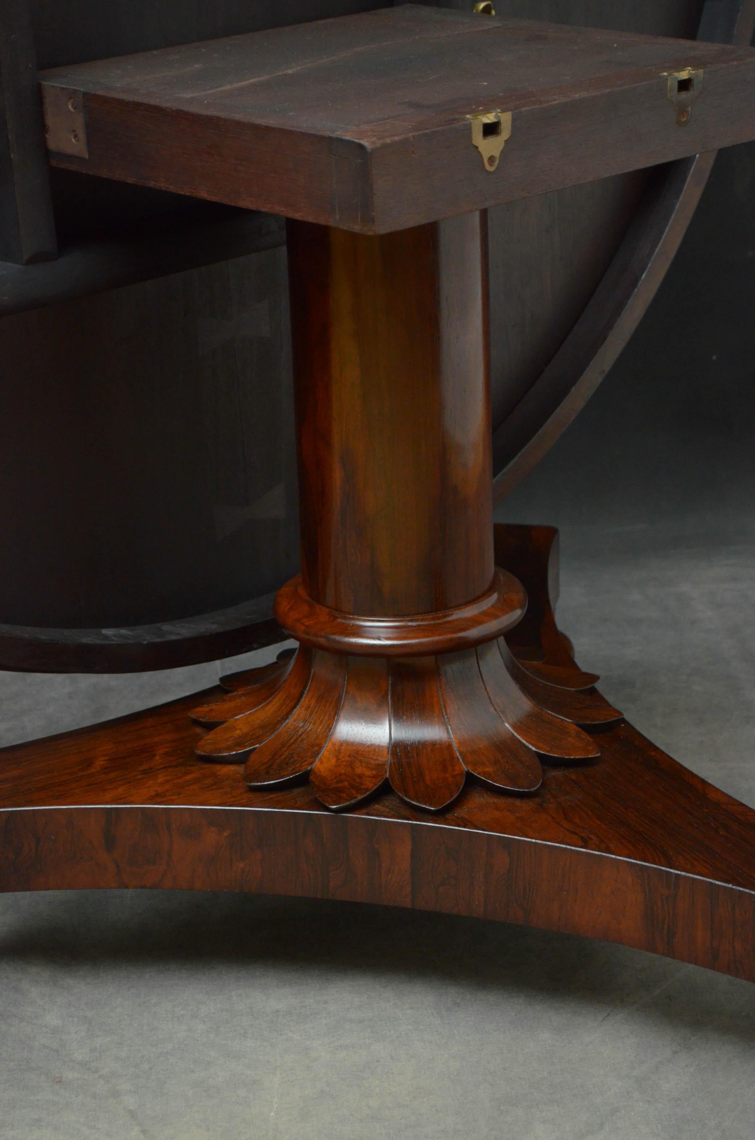 William IV Rosewood Dining Table Centre Table 4