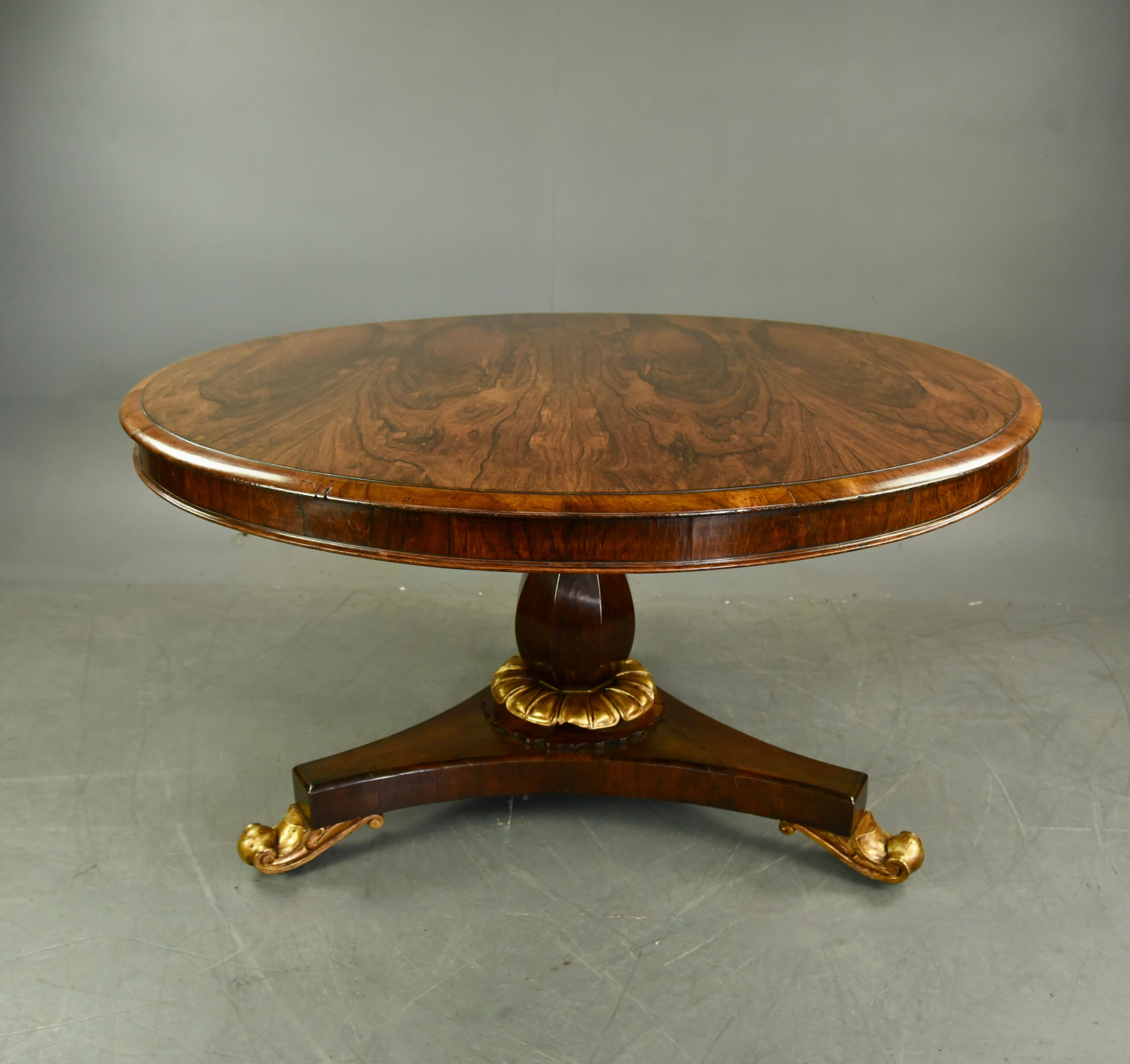 English William iv Rosewood dining table 