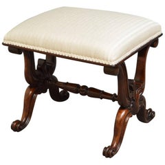 William IV Rosewood Dressing Table Stool