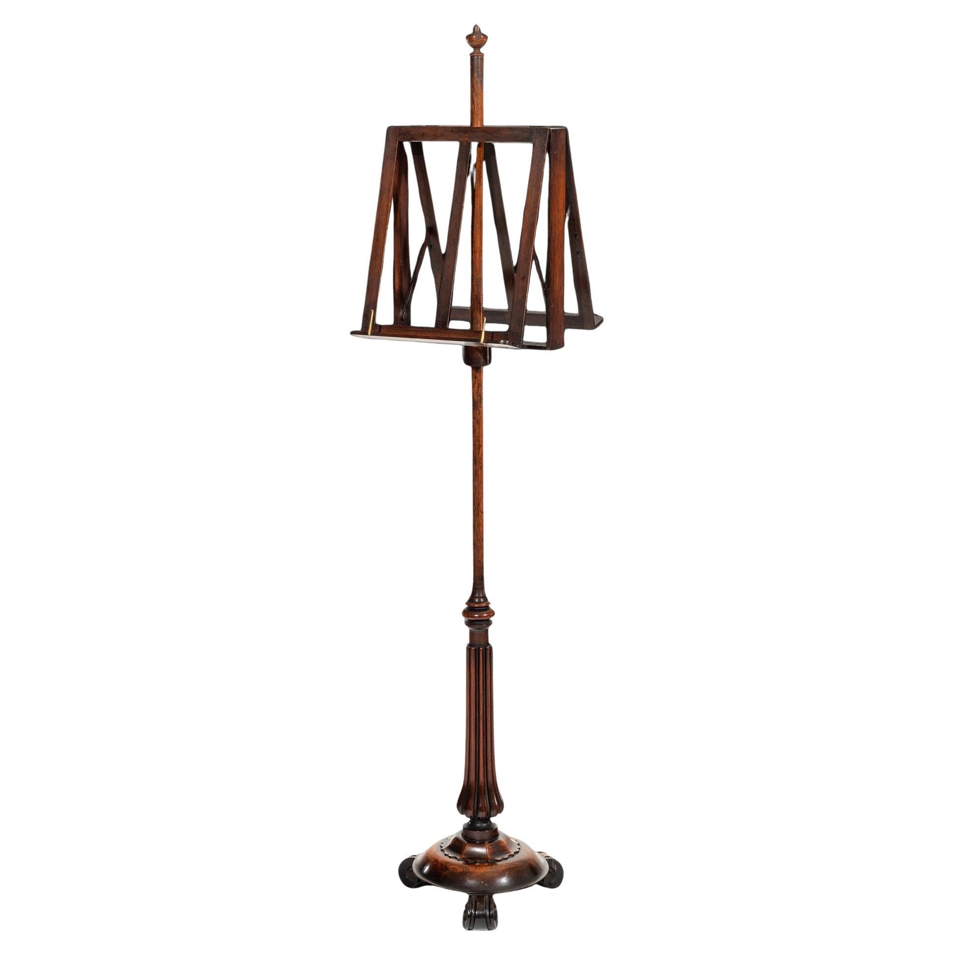 William IV Rosewood Duet Music Stand