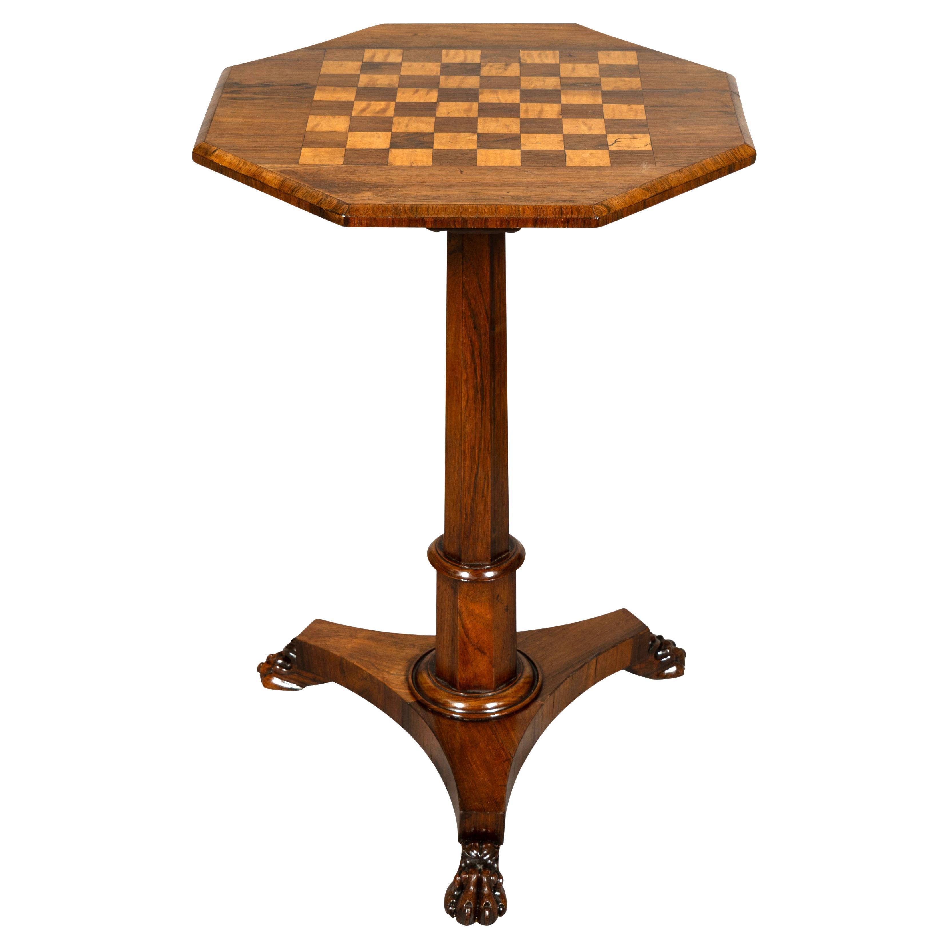 Candelabro de madera de palisandro William IV