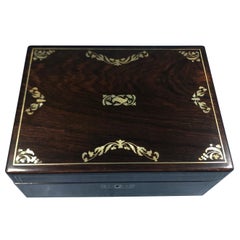 Antique William IV Rosewood Jewelry Box