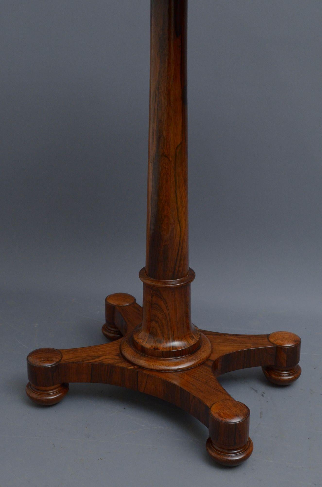 William IV Rosewood Lamp Table For Sale 2