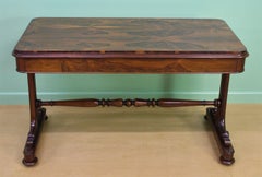 William IV Rosewood Library Stretcher Table