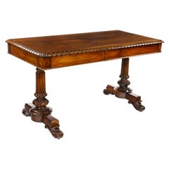 William IV Rosewood Library Table Attributed to Gillows
