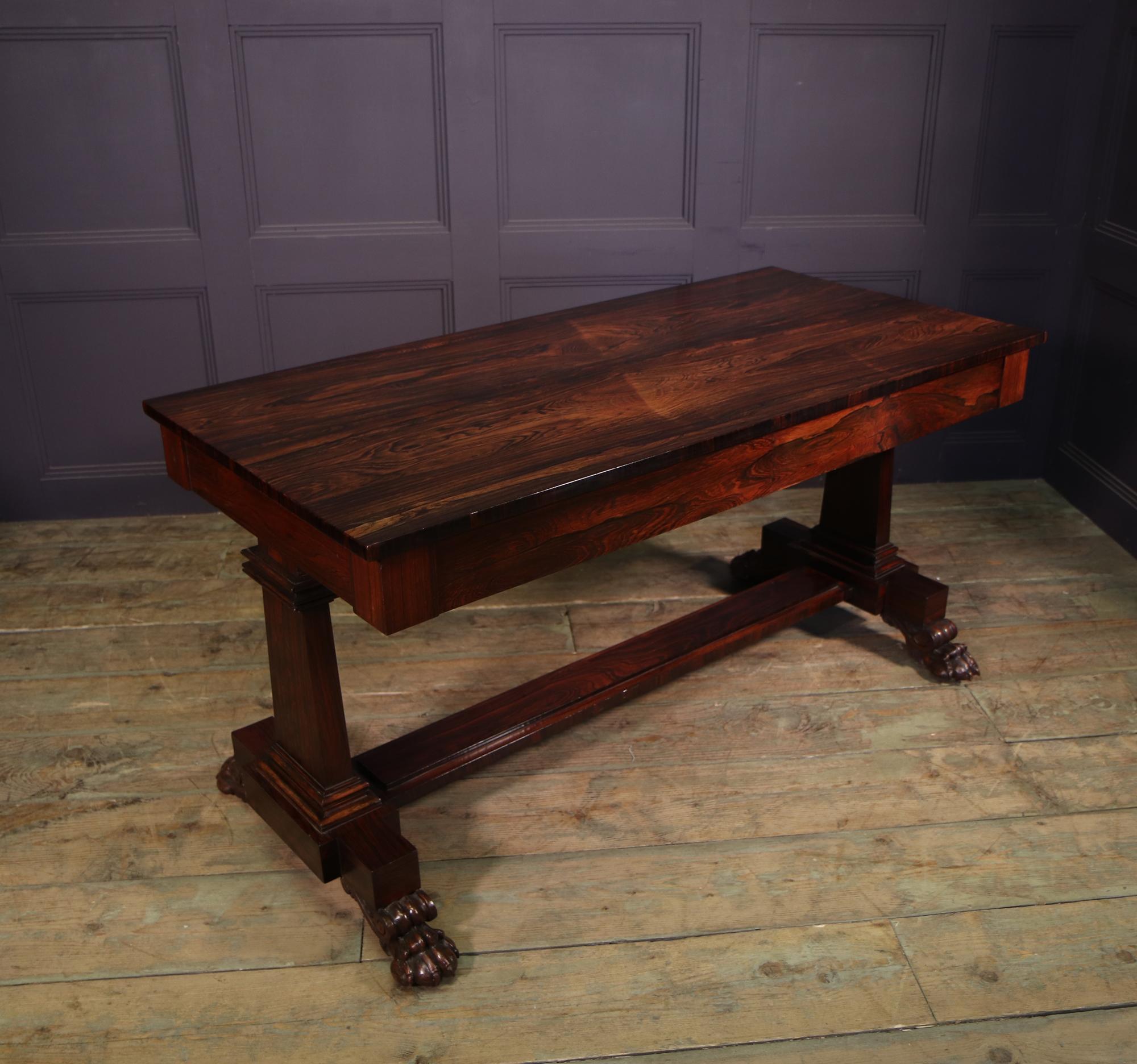 William IV Rosewood Library Table 5