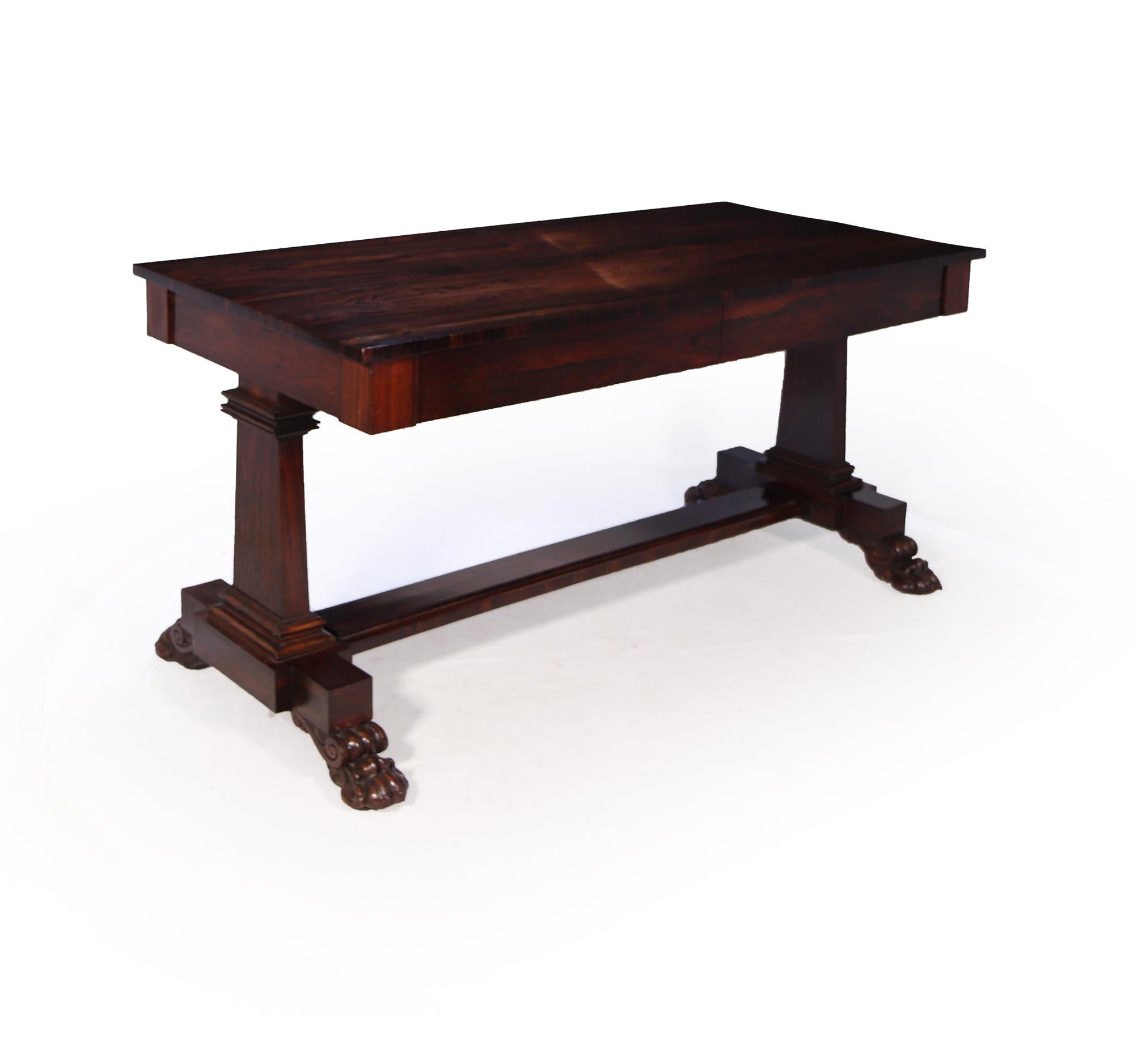 William IV Rosewood Library Table 8