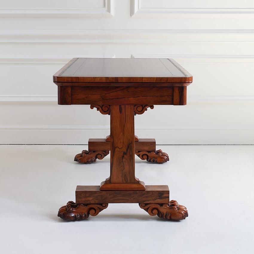 William IV. Palisander-Bibliothekstisch (Britisch) im Angebot