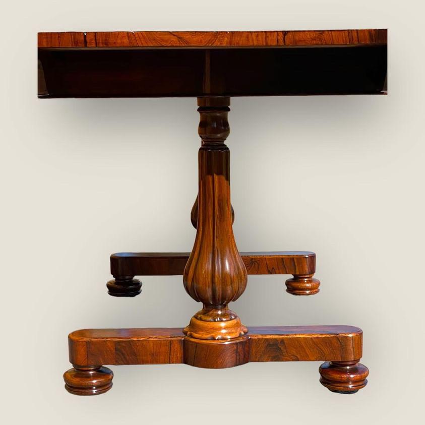 19th Century William IV Rosewood Library Table For Sale