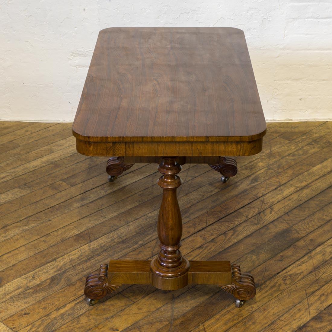 William IV Rosewood Library Table In Good Condition In Manchester, GB