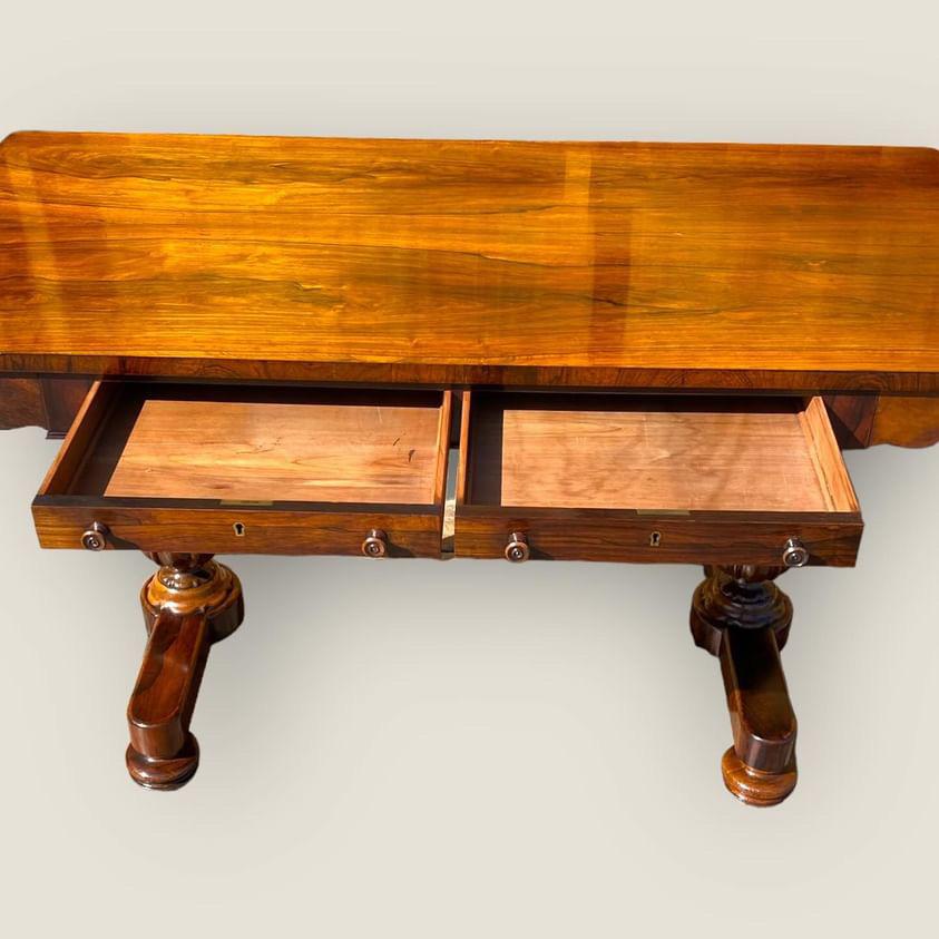 William IV Rosewood Library Table For Sale 1