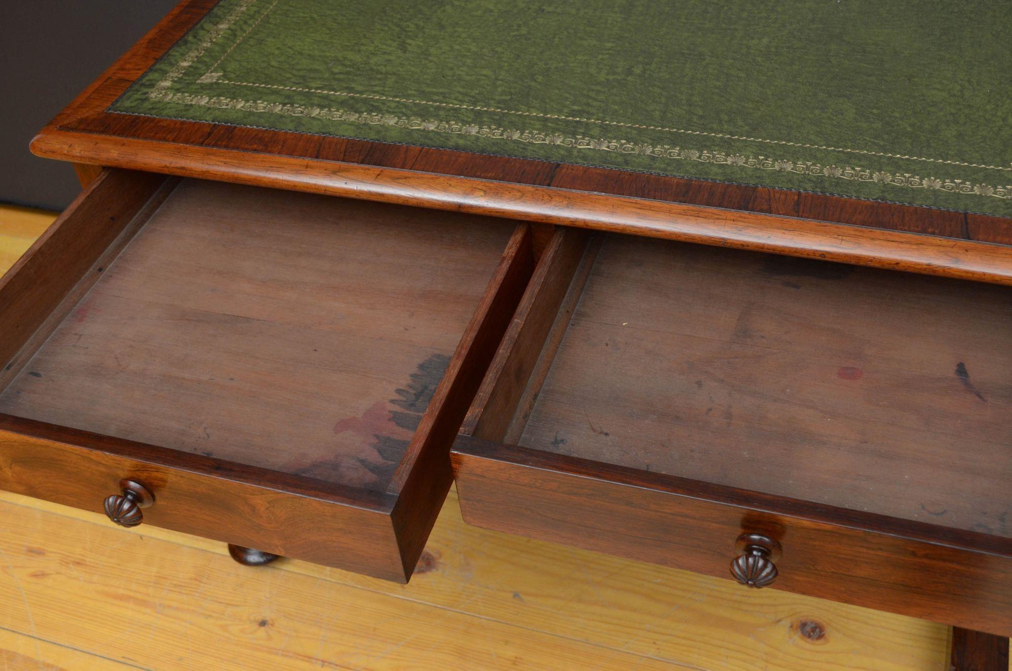 William IV Rosewood Library Table For Sale 1