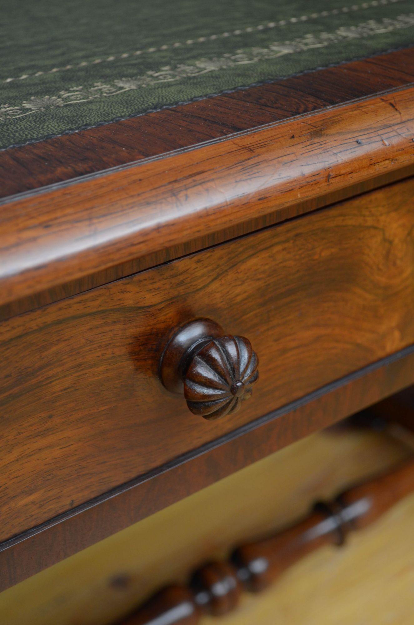 William IV Rosewood Library Table For Sale 2