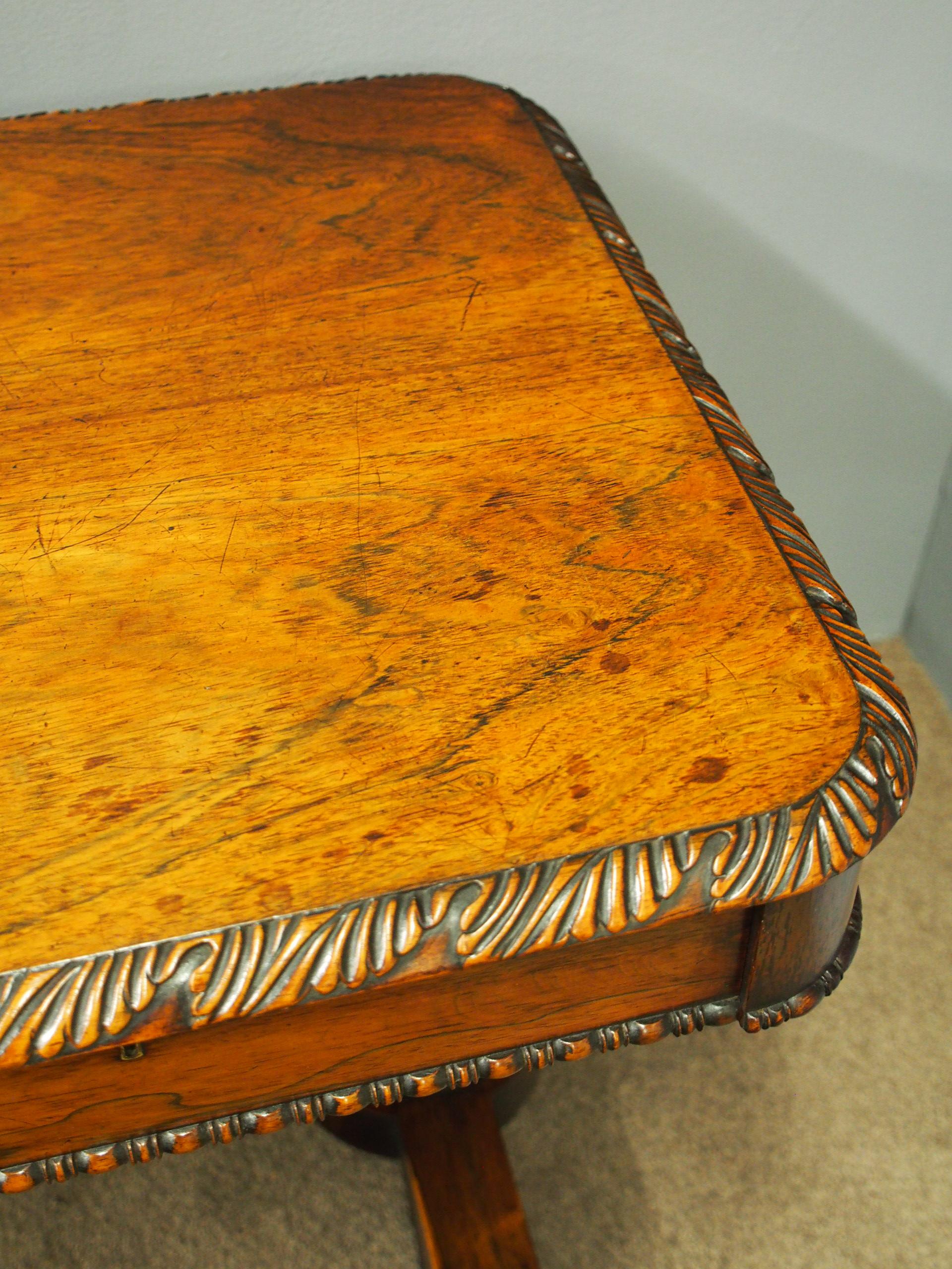 William IV Rosewood Library Table 3