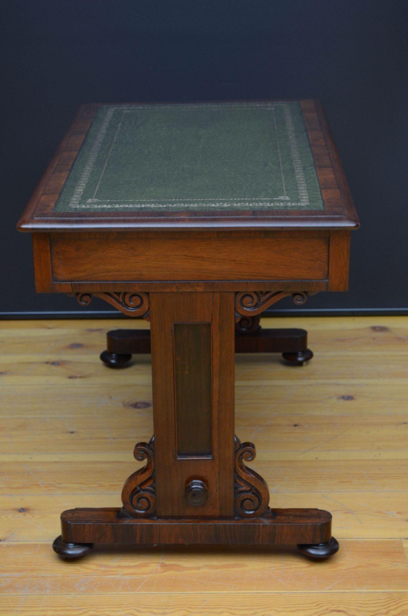 William IV Rosewood Library Table For Sale 3