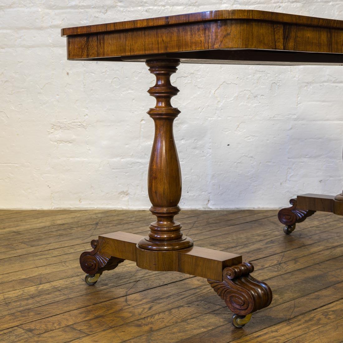 William IV Rosewood Library Table 2