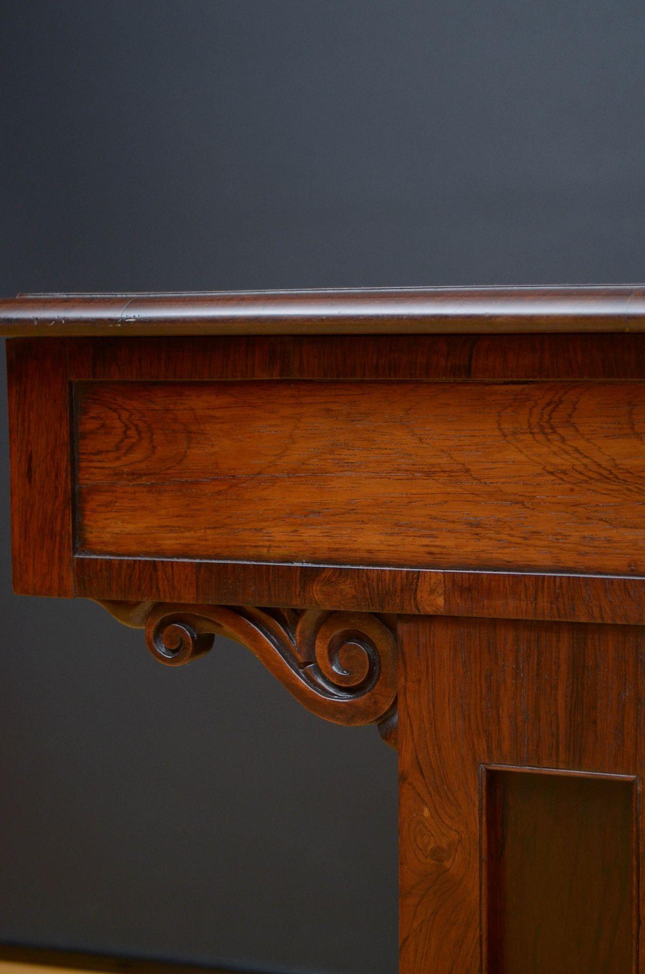William IV Rosewood Library Table For Sale 4