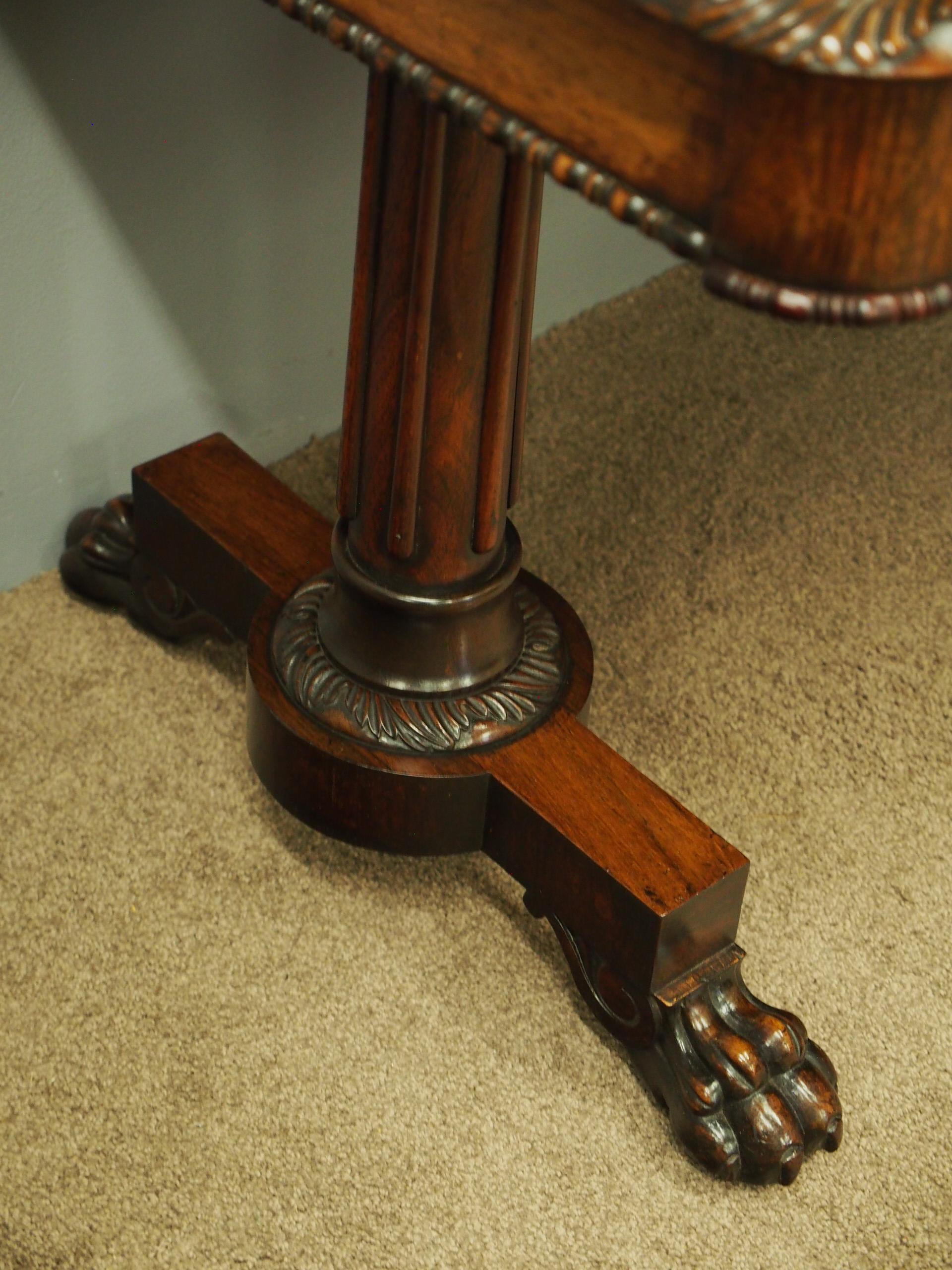 William IV Rosewood Library Table 5