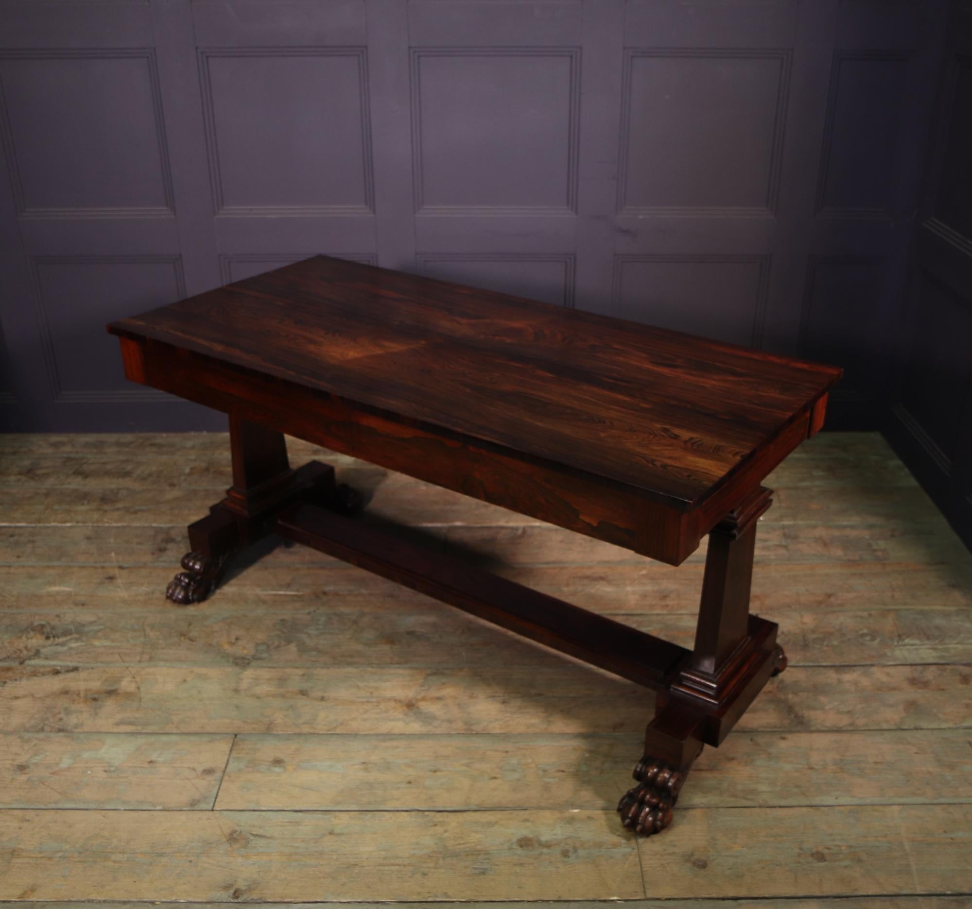 William IV Rosewood Library Table 3