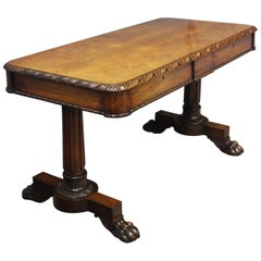 William IV Rosewood Library Table