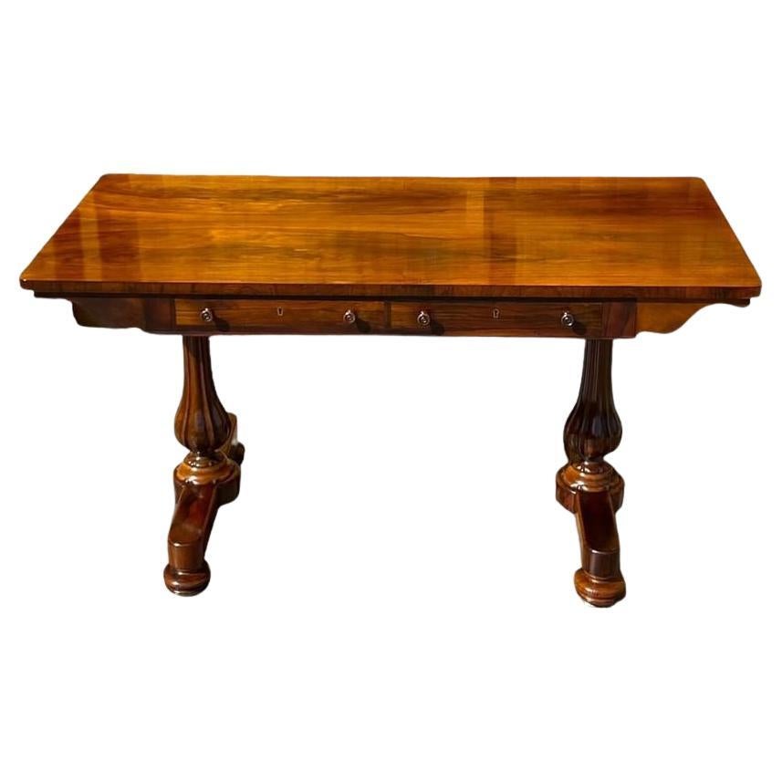 William IV Rosewood Library Table