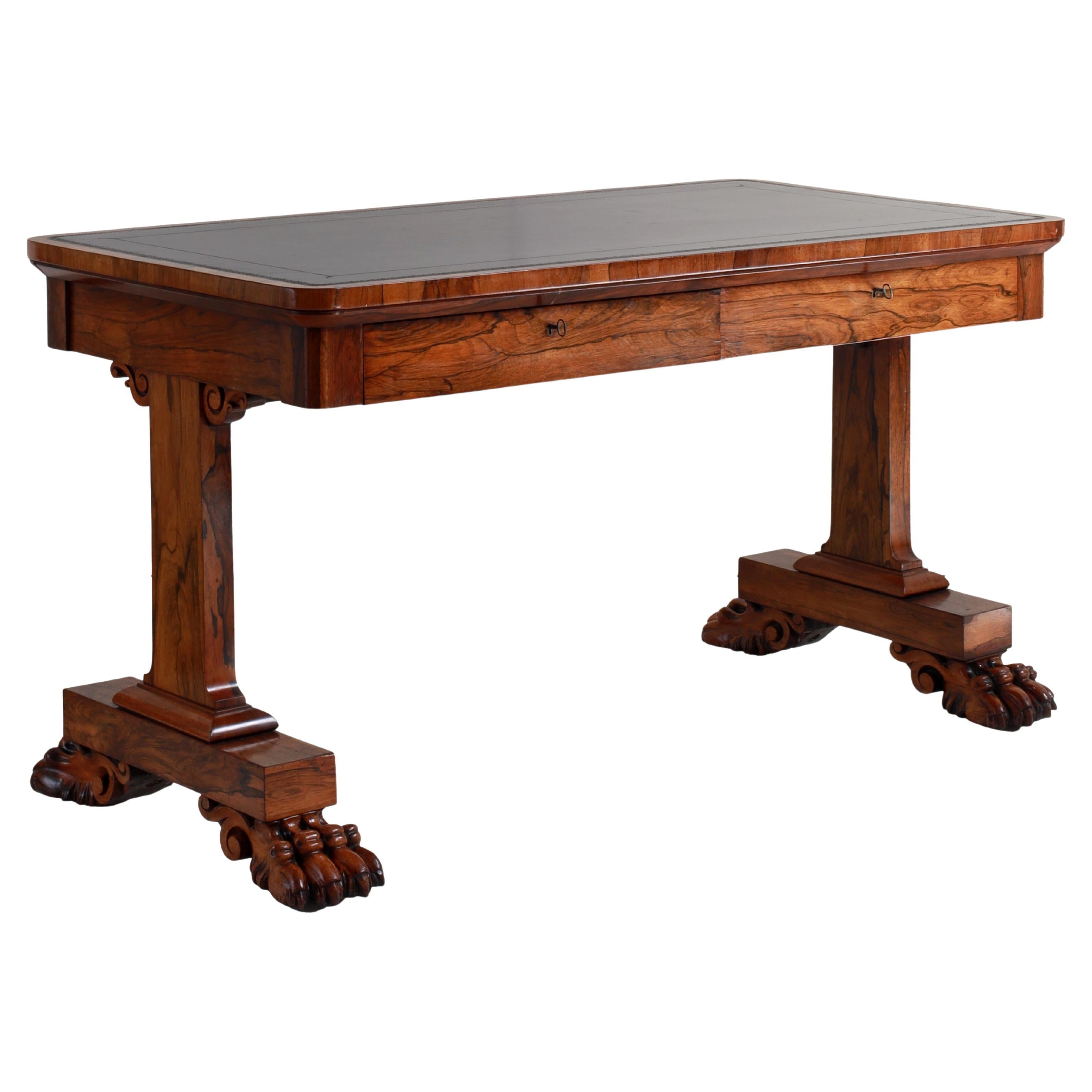 William IV Rosewood Library Table