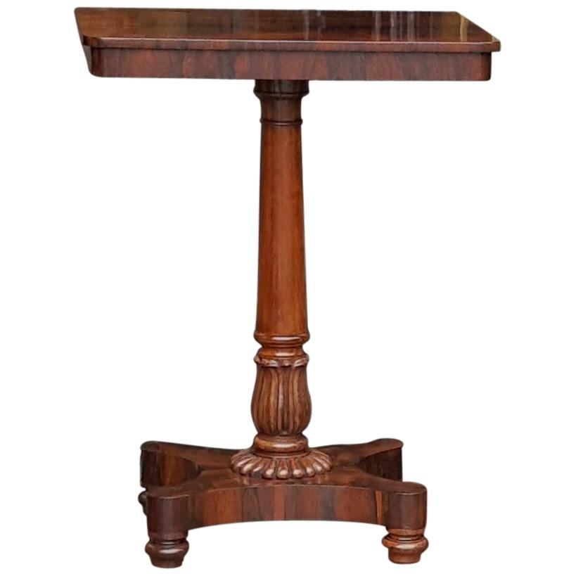 William IV Rosewood Occaisional Lamp Table For Sale