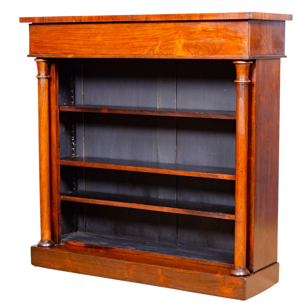 Mid-19th Century William IV Rosewood Open Bookcase